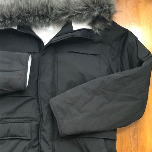 New Urban Outfitters Jacket with faux fur hood - Picture 2 of 4
